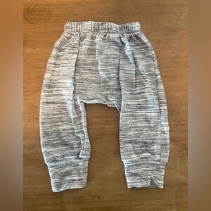 Little Adi + Co grey neutral baggy 2T harem pants sweatpants